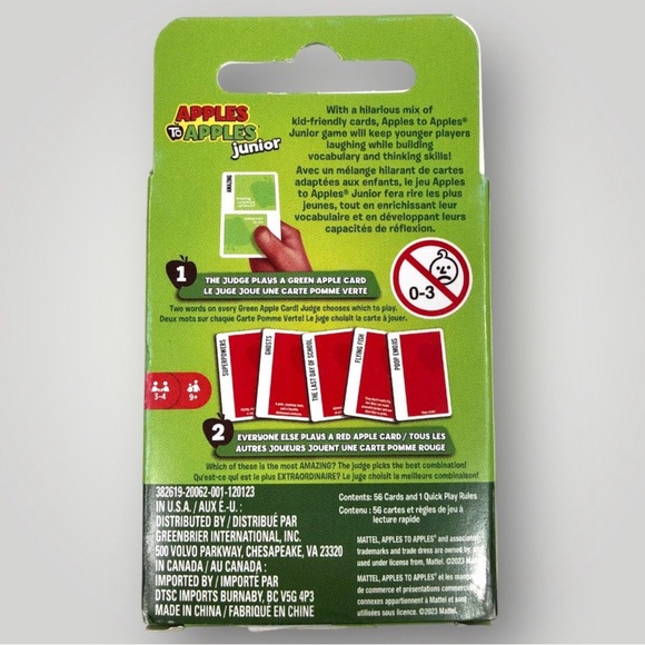 Apples to Apples Junior Mini Card Game! - Picture 3 of 3